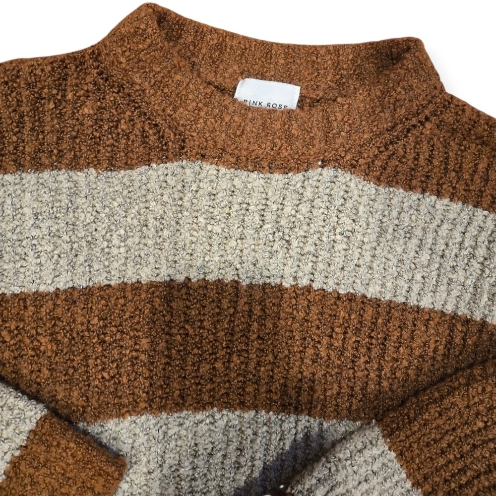 Pink Rose Striped Sweater - Picture 2 of 6